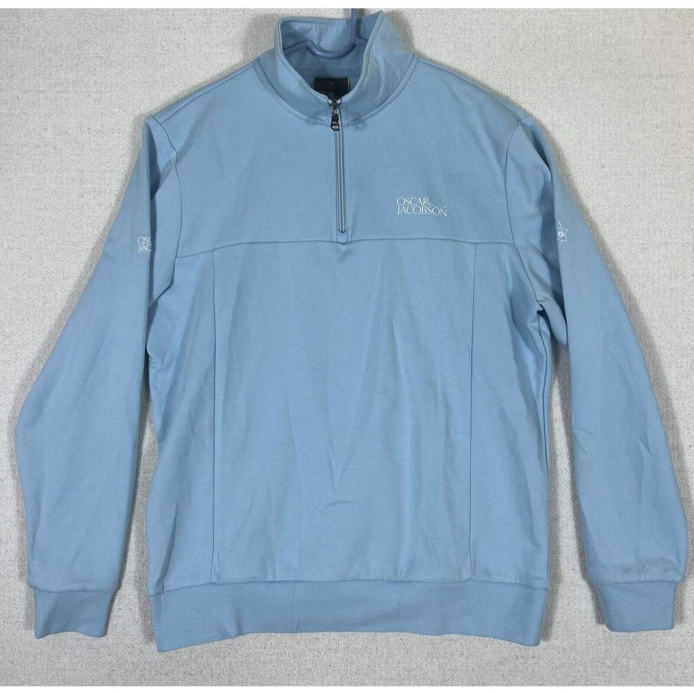 Oscar Jacobsen Golf Hawkes Tour II 1/4 Zip Pullover Mens Medium Mock Neck